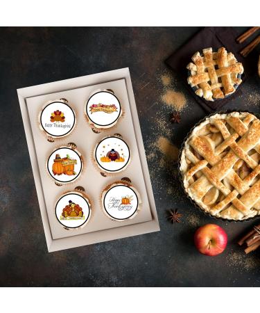 PRECUT Thanksgiving Cupcake Toppers Edible Thanksgiving Cake Decorations Edible Thanksgiving Decorations Fall Cake Topper Edible Pumpkin Cake Decorations (12) - Buy Online on GoSupps.com