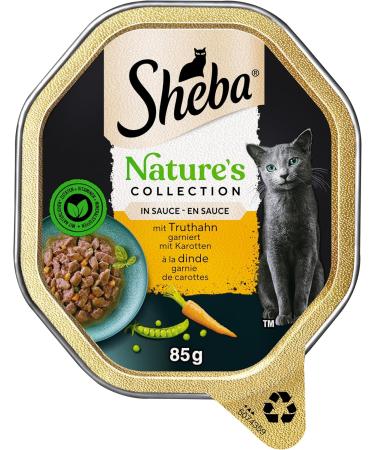 Sheba Nature's Collection Wet Cat Food in Sauce - Turkey 22 x 85g - Finest Quality for Your Cat - Buy Online on GoSupps.com
