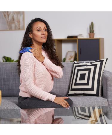 Relaxdays Cooling Pads Set of 12 - Reusable Gel Compresses for First Aid (14x13 cm) - Cold & Warm Therapy Blue - Buy Online on GoSupps.com