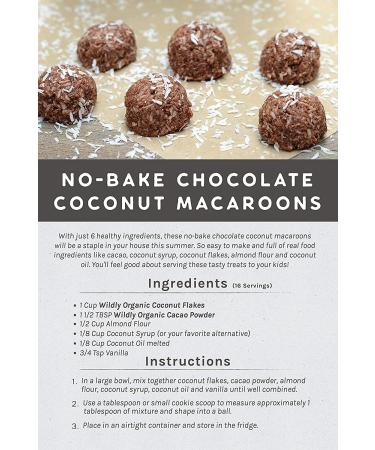 Wildly Organic Unsweetened Coconut Flakes - 8 Oz | Shredded Coconut Dessicated | Organic Coconut Flakes Unsweetened - Buy Online on GoSupps.com