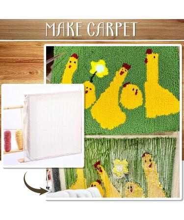 Tufting Frame  Tufting Frame Rug with Monks Cloth  27.6 x 27.6 Inch Carpet Making Frame Needlework Fabric with Marked Line  Rug Tufting Supplies for Electric Rug Tufting Gun or Machine - Buy Online on GoSupps.com