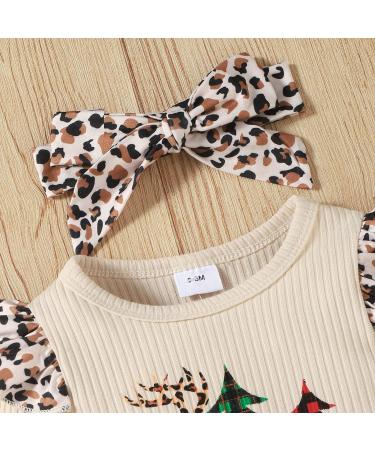 Loalirando Baby Christmas Romper Jumpsuit | My First Xmas Outfit 6-9 Months Beige 83 - Tree Design - Buy Online on GoSupps.com