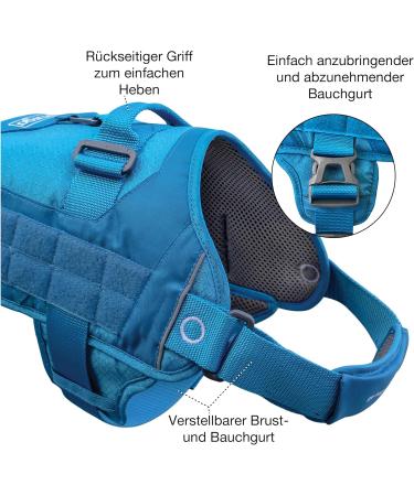 Kurgo RSG Townie Dog Harness - Easy On/Off Adjustable Straps Size S Black - International Shipping Available - Buy Online on GoSupps.com