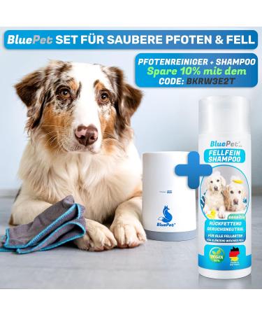 Bluepet Pfotenlitz Dog Paw Cleaner | Removes Dirt & Mud | Includes Microfiber Towel | Size S for Small Paws - Buy Online on GoSupps.com