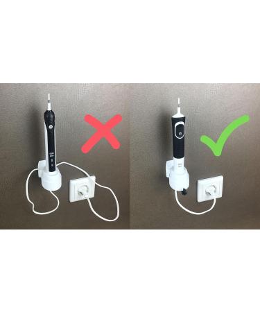 Wall Holder Toothbrush for Oral-B Pro & Vitality White | Convenient Brushing Storage - Buy Online on GoSupps.com