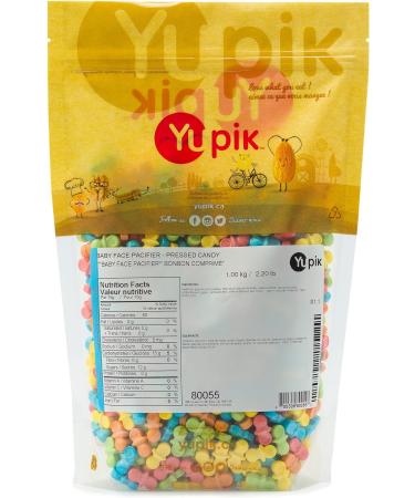 Yupik Baby Pacifier Pressed Candies 1 kg Kosher Gluten-Free Multicolored Fruity Flavors Dummy-Shaped Treats Candy Machine Refills Fun & Nostalgic Ideal for Gifting Halloween & Holidays 1 kg (Pack of 1) - Buy Online on GoSupps.com