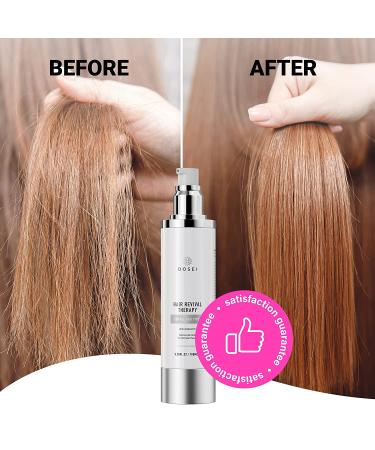 Damaged Hair Treatment Serum - Repair Split Ends, Smooth Frizz, Glossy, Silky, Shiny Leave-In Conditioner - Buy Online on GoSupps.com