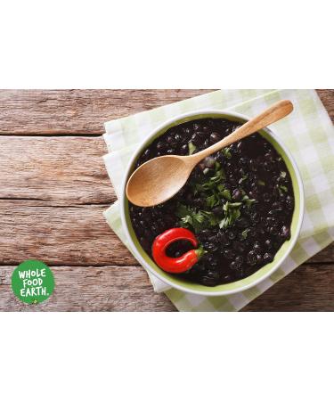 Wholefood Earth Organic Black Turtle Beans 2kg - GMO Free, Vegan, High Fibre & Protein | Certified Organic - Buy Online on GoSupps.com