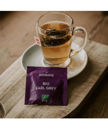 Buy J. Hornig Bio Earl Grey Tea - Organic Black Tea with Bergamot in Eco-Friendly Pyramids | 25 Biodegradable Tea Bags - International Shipping Available! - Buy Online on GoSupps.com