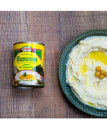 Ziyad Premium Hummus with Tahini Sauce - 14 oz No Additives No Preservatives Original Chick Pea Dip - Pack of 1 - Buy Online on GoSupps.com