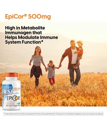 Doctor's Best Epicor 500 mg - 60 Veggie Caps | Immune Support Supplement - Buy Online on GoSupps.com