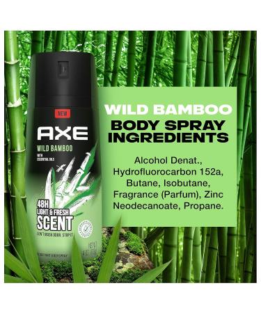 AXE Wild Bamboo Men's Body Spray Deodorant 48hr Odor Protection With Essential Oils Aluminum Free Deodorant Body Spray 4.0oz Grapefruit 4 Ounce (Pack of 1) - Buy Online on GoSupps.com