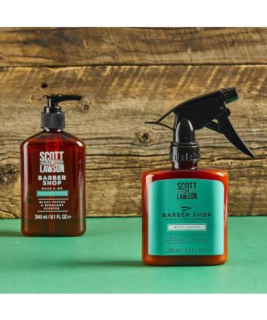Scott and Lawson Barbershop Body Fuel - Hair and Body Wash Duo and Body Lotion 240ml Paladone One Size Multicolor - Buy Online on GoSupps.com
