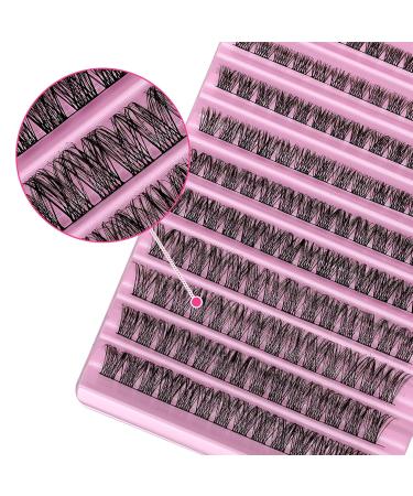 Premium Natural Look False Eyelashes | D Curl Synthetic Fiber Cluster Lashes | Reusable Lengthening Extensions by PANLOPU (8/10/12/14/16mm - Buy Online on GoSupps.com