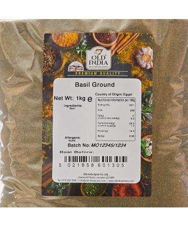 Old India Basil Ground 1kg - Premium Quality Basil Powder for Cooking - Buy Online on GoSupps.com