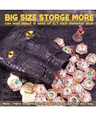 DND Dice Bag - Medieval Leather Coins Pouch for 6 Sets of Dice - RPG Game Storage & Accessories - Buy Online on GoSupps.com