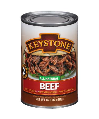 Keystone Meats All Natural Canned Beef - 14.5 oz | Premium Quality Ingredients - Buy Online on GoSupps.com