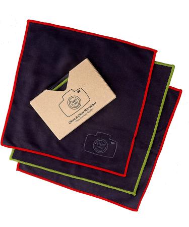 Extra Large 8 Pack Ultra Premium Microfiber Cleaning Cloths for Camera Lens, Glasses, Screens - All-Purpose Microfiber Cloth - Buy Online on GoSupps.com