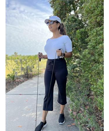 G4Free Women's Bootcut Golf Capris with Pockets - Black Small - Buy Online on GoSupps.com