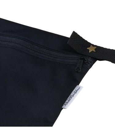 Windelmanufaktur Wetbag breathable and water-repellent wet bag - Made in Germany (small black) small black