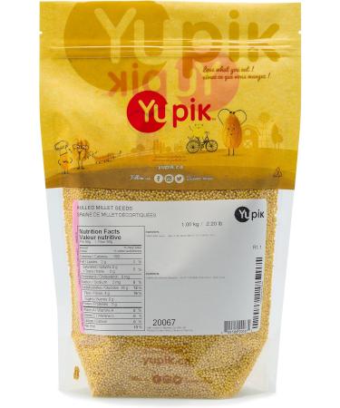 Yupik Millet Seeds Hulled 1 kg Kosher Non-GMO Vegan Raw Salt-Free Plant-Based Protein Source of Fiber & Iron Ideal for Recipes Side Dishes Salads & More - Buy Online on GoSupps.com
