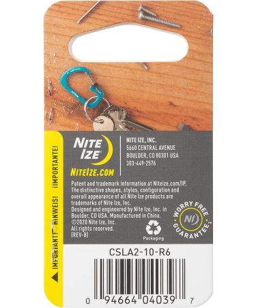 Nite Ize SlideLock Carabiner Aluminum Size #3 Red - Secure & Convenient Accessory - Buy Online on GoSupps.com