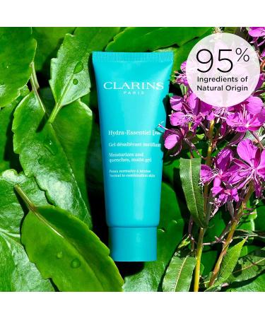 Clarins Hydra-Essentiel Matte Gel|Intensely Hydrating & Mattifying|60 Seconds to Plumper Skin*|Softens & Refreshes|Double Dose of Hyaluronic Acid|Normal-Combination Skin|2.6 Ounces - Buy Online on GoSupps.com