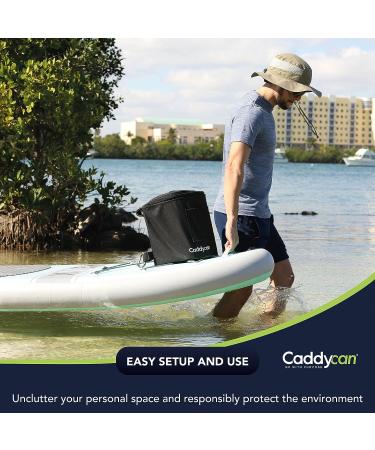 Caddycan - Portable Boating Trash Can | Durable Storage Bag for Kayaking, Camping, Hiking, Fishing | Collapsible Junior Size - Black - Buy Online on GoSupps.com