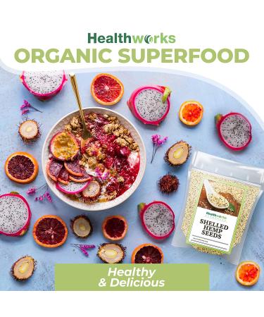 Healthworks Canadian Shelled Hemp Seeds (32oz/2lb) - Omega 3 & 6, Fiber, Protein - All-Natural - Packaging May Vary - Buy Online on GoSupps.com