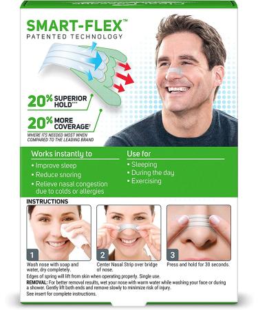 Clear Passage Nasal Strips - Extra Strength 50 Ct | Instantly Improve Sleep, Reduce Snoring & Relieve Nasal Congestion | Pack of 1 - Buy Online on GoSupps.com