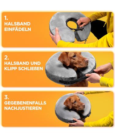 Tierhood Inflatable Protective Ruff for Dogs & Cats | Comfortable Dog Collar for Neck Support & Injury Recovery - Buy Online on GoSupps.com