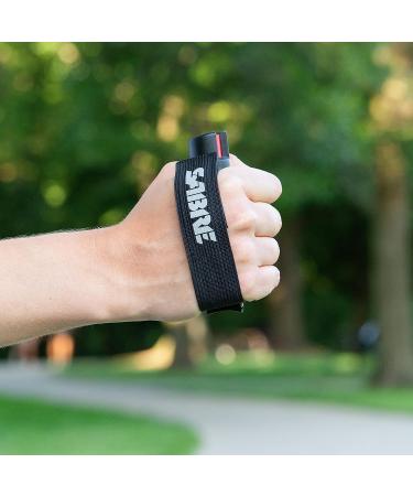 SABRE Runner Defense Spray, 3-in-1 Formula Contains Pepper Spray, CS Military Tear Gas & UV Marking Dye, Max Strength, Reflective Hand Strap For Easy Carry, 35 Bursts, Secure & Easy to Use Safety Black - Buy Online on GoSupps.com