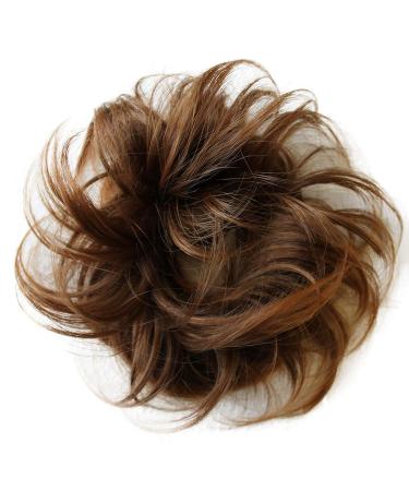 CAISHA Hairpiece Scrunchie Chloe Updos - Voluminous Wavy Synthetic Fiber in Brown Mix (DM13cm) - Perfect for Messy Hairstyles - Buy Online on GoSupps.com