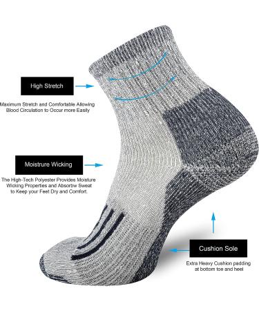 ONKE Merino Wool Low Cut Socks for Men - Outdoor Trail Running Hiking | Moisture Wicking Control | All Season Quarter Socks - Mixcolor1 10-13 - Buy Online on GoSupps.com