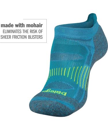 Blister Resist Performance No Show Running Socks - White/Grey (1 Pair) | Men & Women | Size Medium - Buy Online on GoSupps.com