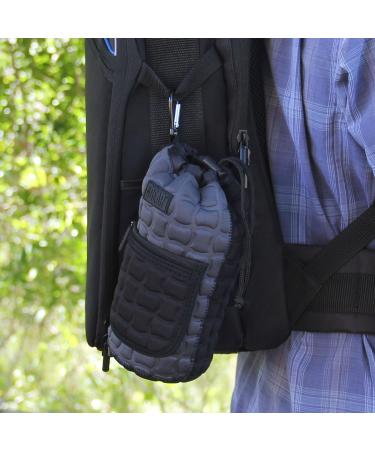 USA GEAR FlexARMOR-X Large Lens Case Pouch - Deluxe Neoprene Protection - Fits 70-300mm Lens - Carabiner Clip, Zippered Pocket - Black/Gray - Buy Online on GoSupps.com