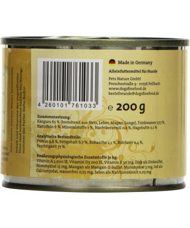 Dogz finefood Dog Food No. 6 Kangaroo 200 g Pack of 6 (6 x 200 g) - Buy Online on GoSupps.com