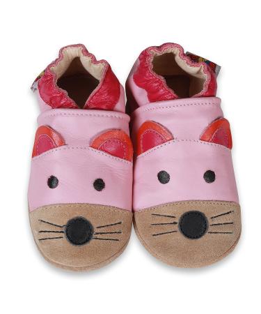 SHADOW DANCE UK Baby Shoes Toddler Shoes with Soft Sole Baby Boy Shoes - Baby Girl Shoes New Born Leather Kids Winter Booties 20 Noseymouse 18-24 Months