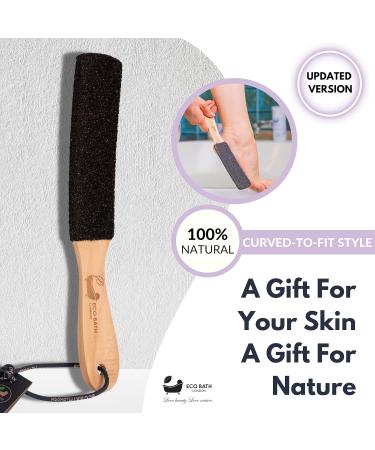 Pumice Foot File Hard Skin Remover - Curved Black Callus Remover for Men and Women - Buy Online on GoSupps.com