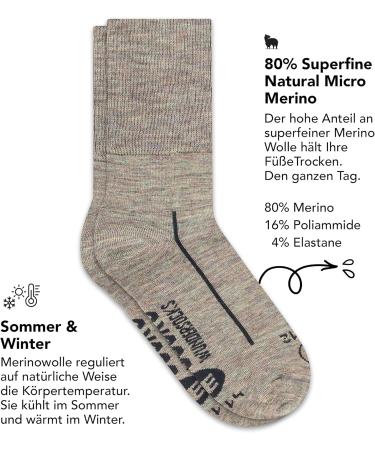 Wonderstocks Made in Italy Merino Hiking Socks - Seamless Rubber-Free Mulesing-Free Thermo Socks for Men & Women - Padded Ideal for Trekking & Outdoor Adventures - Buy Online on GoSupps.com