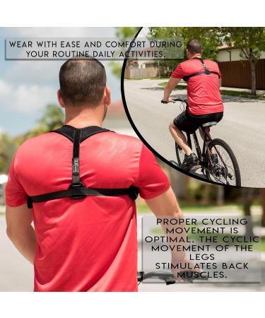 Posture Corrector for Women Men & Kids | Adjustable Back Support & Pain Relief - Comfortable Under Clothes Brace with Resistance Band - Buy Online on GoSupps.com