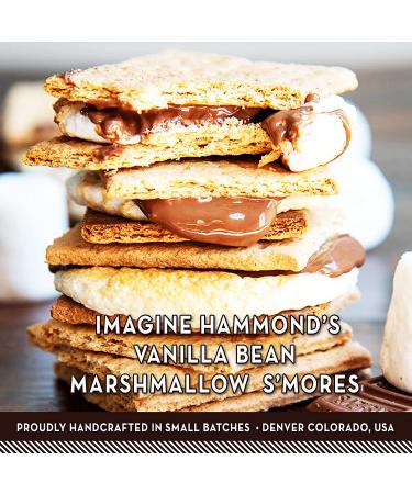 Hammond's Candies Gourmet Marshmallows - Vanilla Bean | Ideal for Snacking, Hot Chocolate, S'mores & Baking | Gluten-Free, Kosher, Handcrafted in the USA | 2 Pack - Buy Online on GoSupps.com