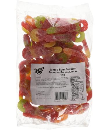 Huer Bulk Jumbo Sour Suckers x1kg 1.00-Kilogram