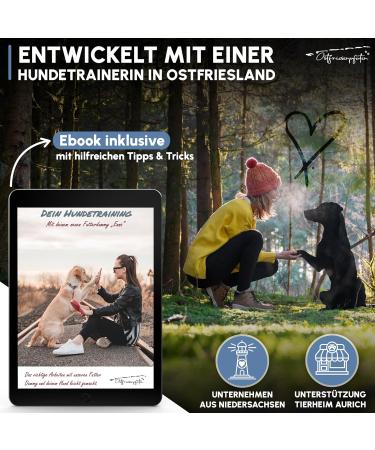 Ostfriesenpfoten Enno Feed Bag - Durable & Washable Black Size S | No Metal Eyelet | Perfect for All Dog Breeds | Includes Agility Training eBook - Buy Online on GoSupps.com