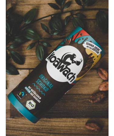 Buy Koawach Original Chocolate Drinking Chocolate - Organic Fairtrade Energy Drink with Guarana | Low Sugar Caffeine Cocoa (12 x 235 ml) - Buy Online on GoSupps.com