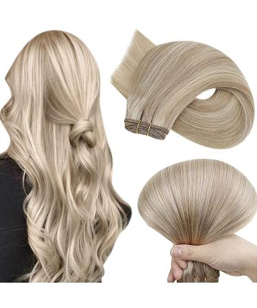 Hetto Extensions: Real Human Hair Sew-In Extensions | #17/2 Highlight Blonde 80g 40 cm Premium Remy Hair Quality - Buy Online on GoSupps.com