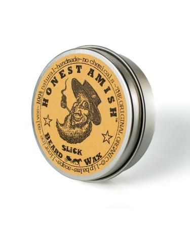 Honest Amish Slick Beard Wax - All Natural and Organic - 2 ounce