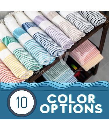 Ruvy Home Basics Turkish Hand Towels Set of 2 - 18x40 Cotton Bathroom & Kitchen Towels - Beige Modern | Perfect for Bathroom, Kitchen, Yoga, Gym - 2 Pack - Buy Online on GoSupps.com