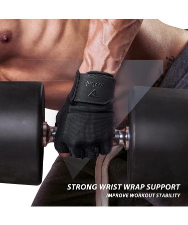 VIVIMI Workout Weight Lifting Gym Gloves - Full Palm Protection - Strong Grip - Black - Large - Buy Online on GoSupps.com