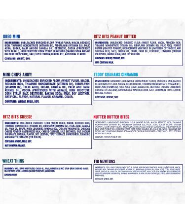 Assorted Cookies & Crackers Variety Pack Snack Box - 48 Mini Packs - Buy Online on GoSupps.com